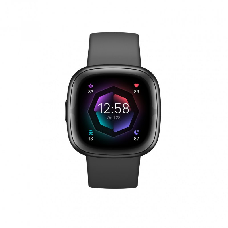 Fitbit Sense 2 Numérique Écran tactile Noir GPS (satellite)