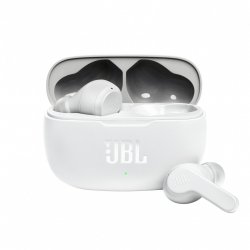 Ecouteurs intra-auriculaires sans fil Bluetooth JBL Wave 200 TWS (Blanc)