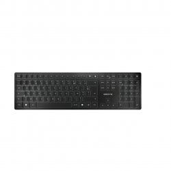 CHERRY KW 9100 SLIM keyboard RF Wireless + Bluetooth AZERTY French Black
