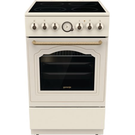 Gorenje GECS5B70CLI cooker Freestanding cooker Ceramic Ivory A