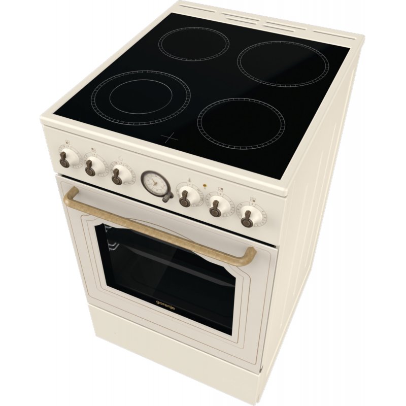 Gorenje GECS5B70CLI cooker Freestanding cooker Ceramic Ivory A