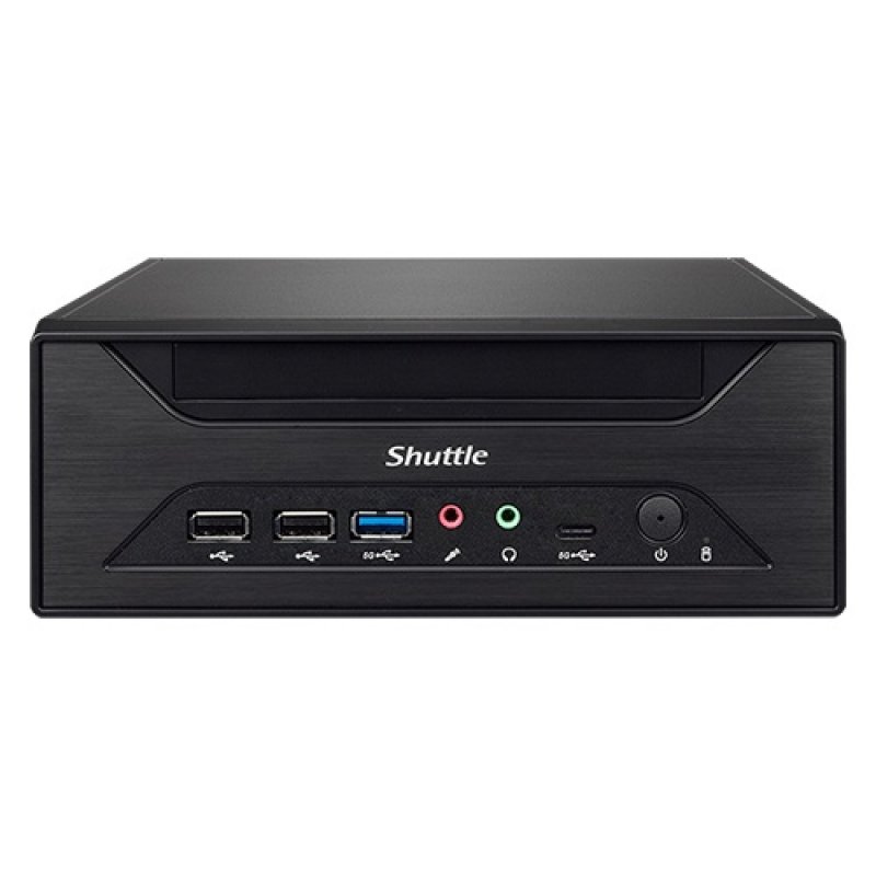Shuttle XPC slim Barebone XH610 - S1700, Intel H610, 1xDP, 1xHDMI, 1x VGA, 2x COM (RS232), 2x LAN (2.5G and 1G), 1x slim