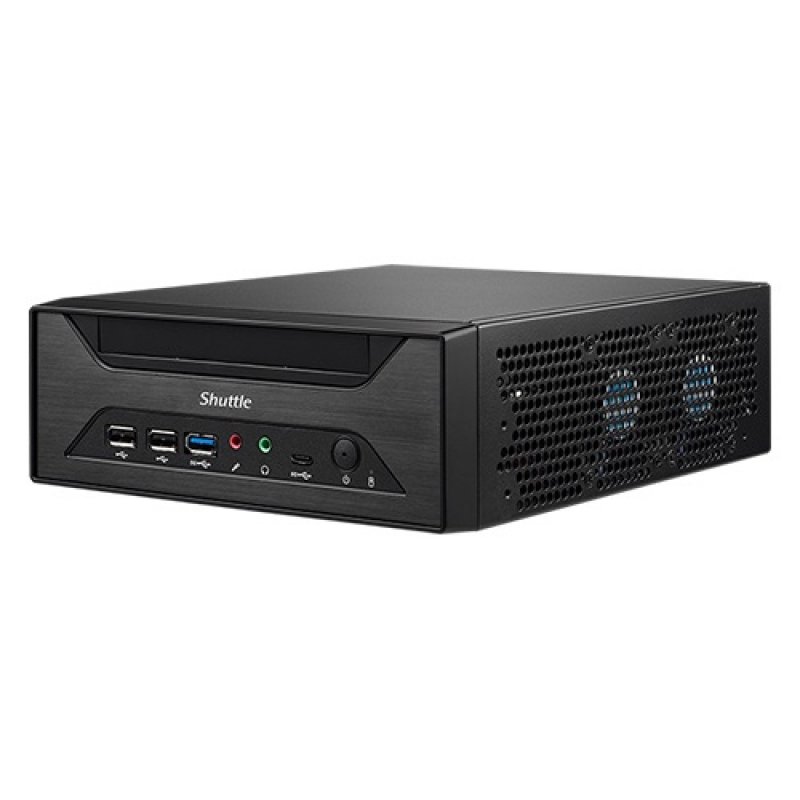 Shuttle XPC slim Barebone XH610 - S1700, Intel H610, 1xDP, 1xHDMI, 1x VGA, 2x COM (RS232), 2x LAN (2.5G and 1G), 1x slim