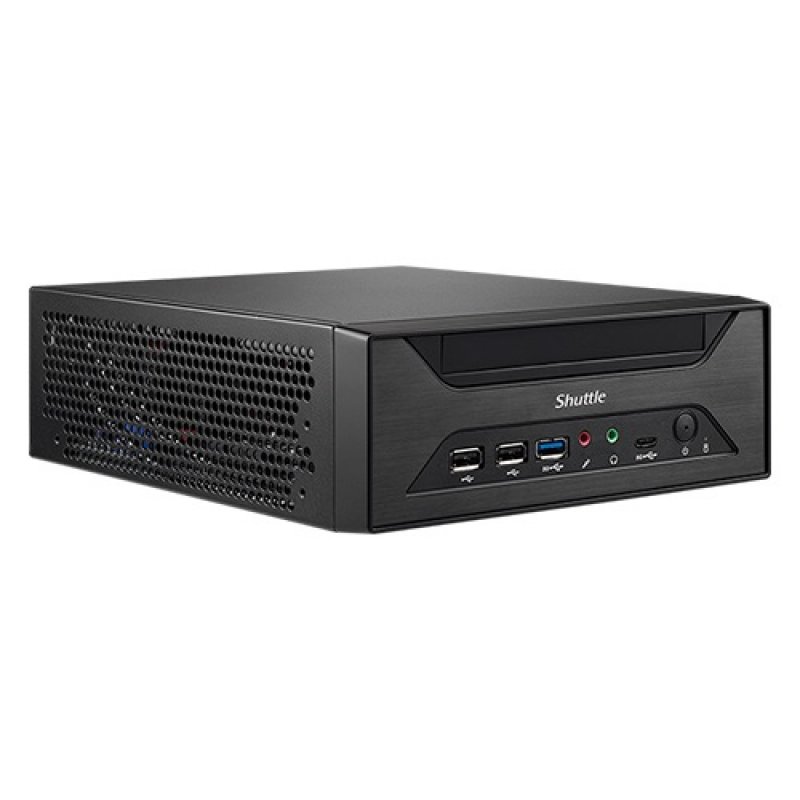 Shuttle XPC slim Barebone XH610 - S1700, Intel H610, 1xDP, 1xHDMI, 1x VGA, 2x COM (RS232), 2x LAN (2.5G and 1G), 1x slim