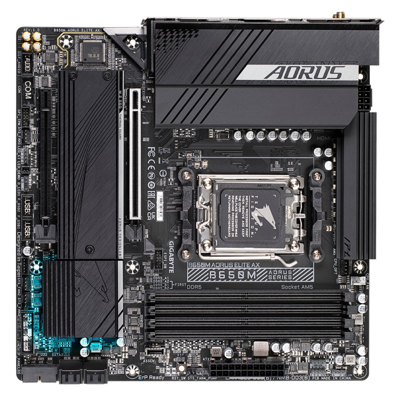 Gigabyte B650M AORUS ELITE AX motherboard AMD B650 Socket AM5 micro ATX