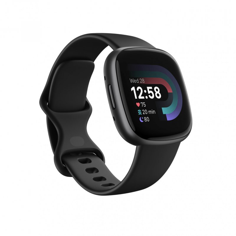 Fitbit - Versa 4 - Smart Watch - Black/Graphite