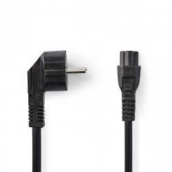 Nedis CEGB10100BK20 power cable Black 2 m C5 coupler