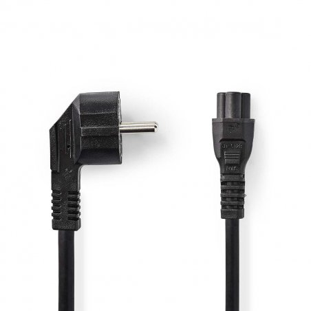 Nedis CEGB10100BK20 power cable Black 2 m C5 coupler