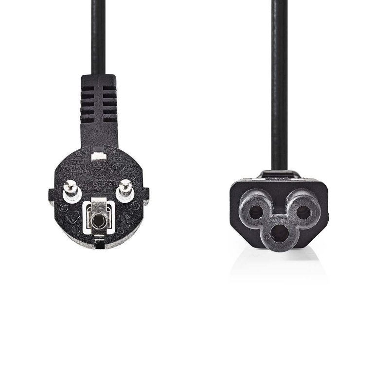 Nedis CEGB10100BK20 power cable Black 2 m C5 coupler
