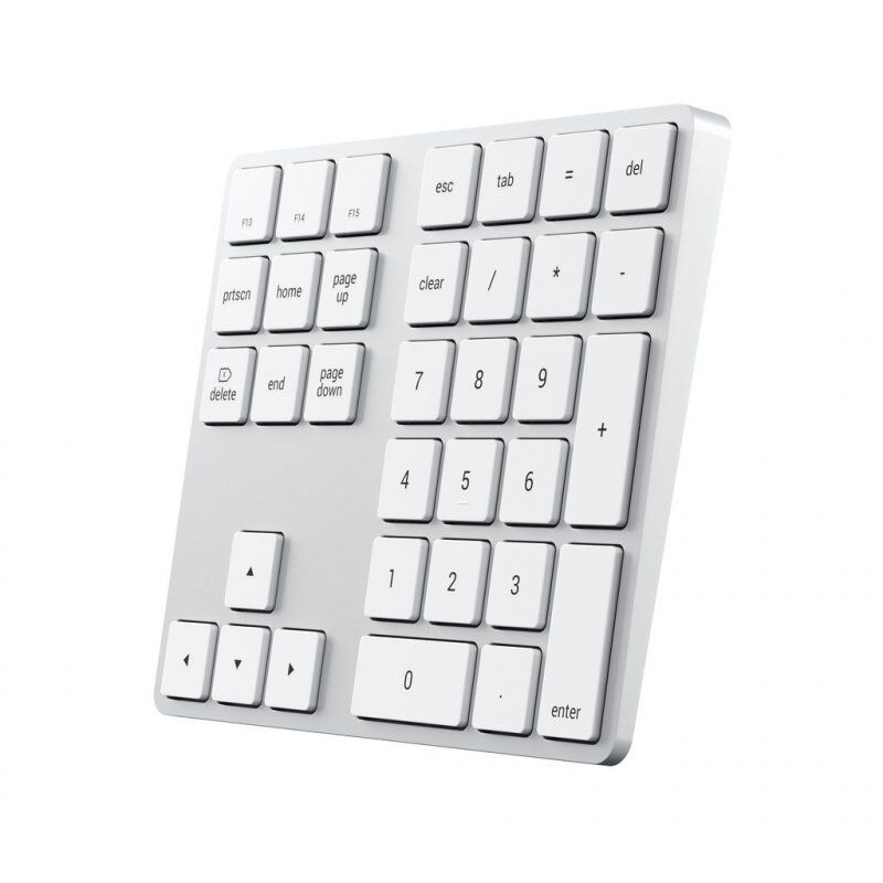 Satechi ST-XLABKS numeric keypad Universal Bluetooth Silver