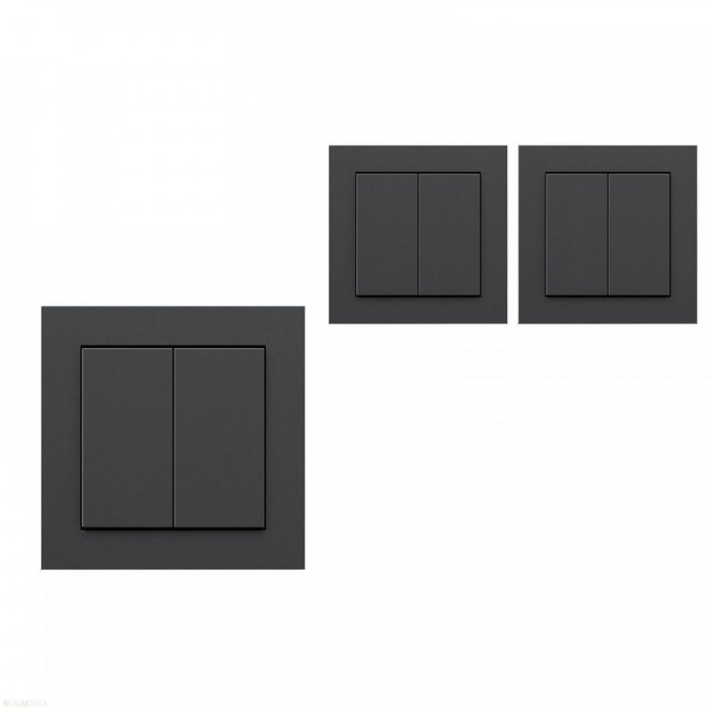 Senic Gira light switch Polycarbonate (PC) Black