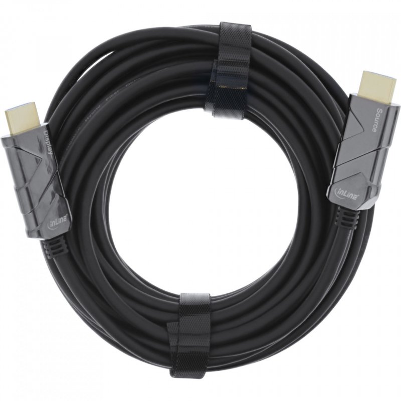 InLine HDMI 8K4K AOC Kabel, schwarz - 15m