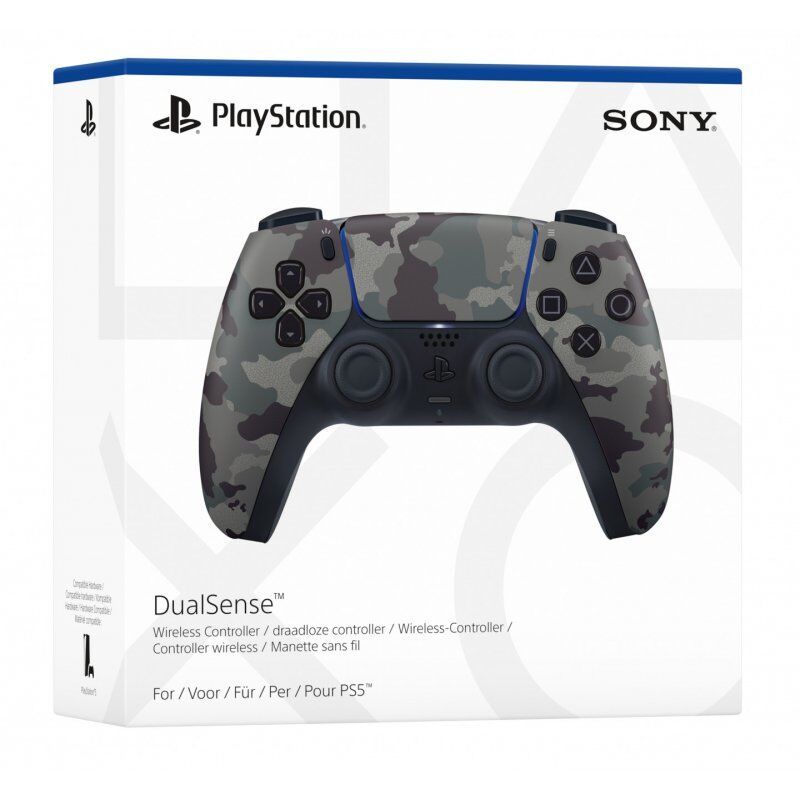 Sony Playstation 5 Dualsense Controller Grey Camo