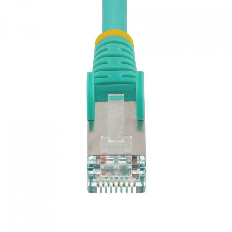 StarTech.com 1m CAT6a Ethernet Cable - Aqua - Low Smoke Zero Halogen (LSZH) - 10GbE 500MHz 100W PoE++ Snagless RJ-45 w/S