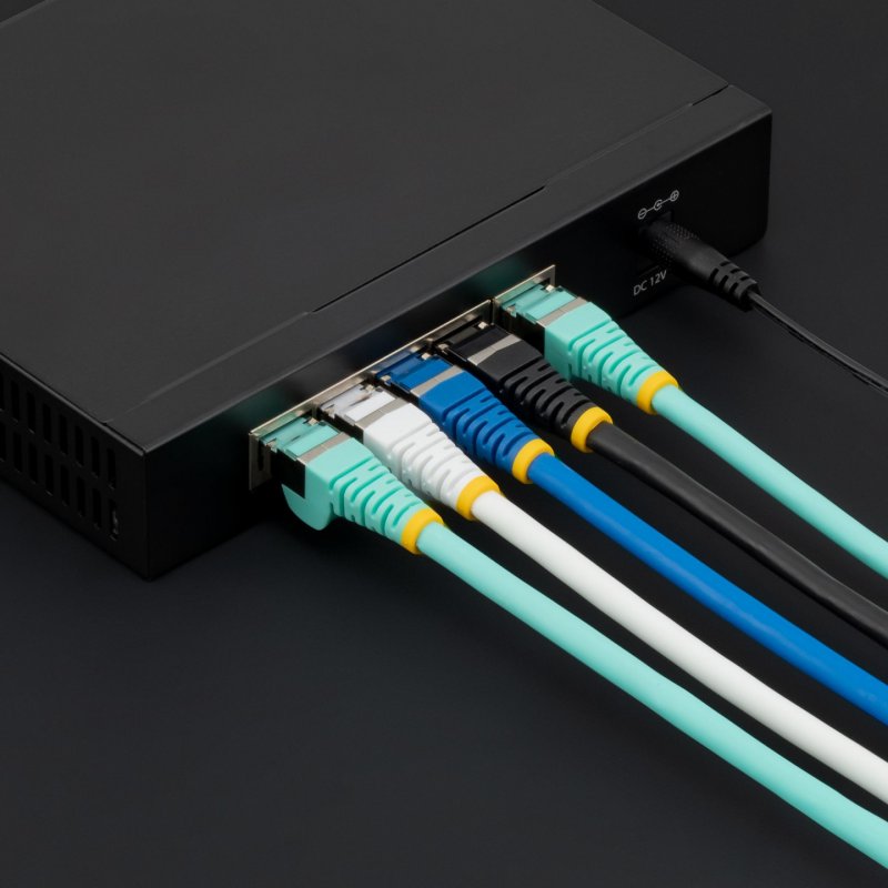 CAT6A ETHERNET CABLE - 50CM LSZH 10GBE NETWORK PATCH CABLE