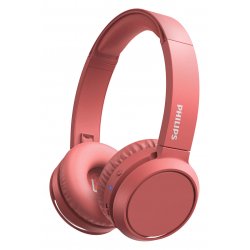Philips Audio - On-ear Wireless Headphones - Red