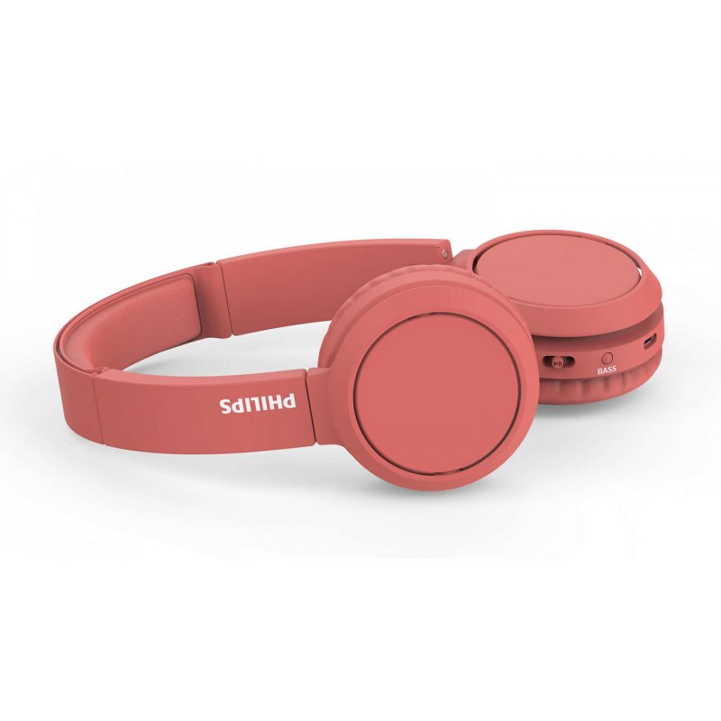 Philips 4000 series TAH4205RD/00 headphones/headset Wireless Head-band Calls/Music USB Type-C Bluetooth Red