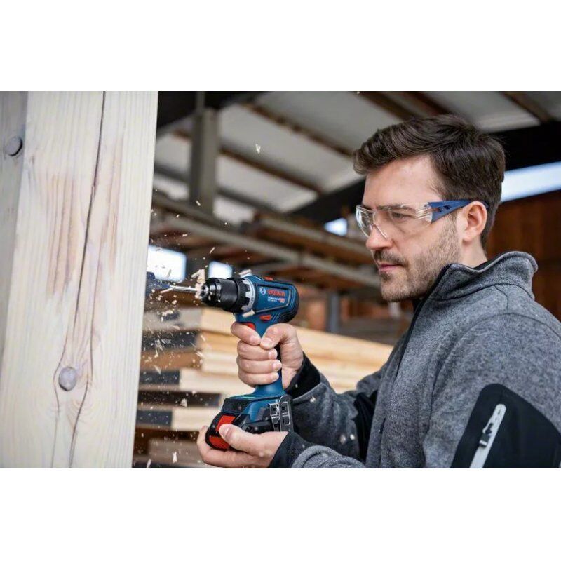 Bosch GSR 18V-90 C 2100 tr/min Sans clé 1,1 kg Noir, Bleu, Rouge