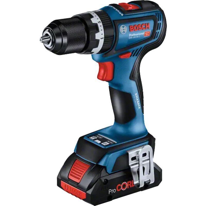 BOSCH GSB 18V-90 C 2x 4,0Ah ProCo. LBOXX  06019K6104