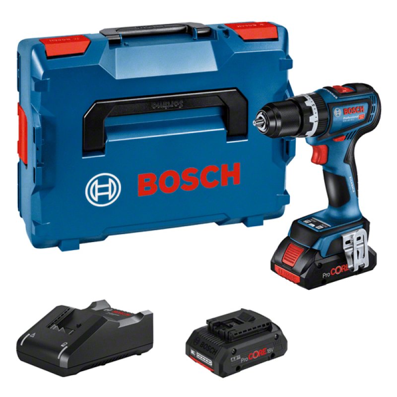 Bosch GSB 18V-90 C 2100 tr/min Noir, Bleu
