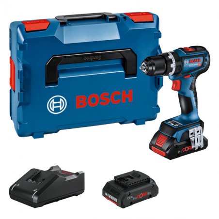 Bosch GSB 18V-90 C 2100 tr/min Noir, Bleu