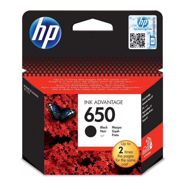 HP 650 - Schwarz - Original - Ink Advantage - Tintenpatrone