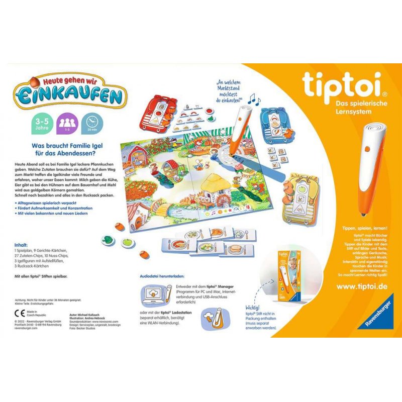 tiptoi Heute gehen wir einkaufen 20 min Board game Educational