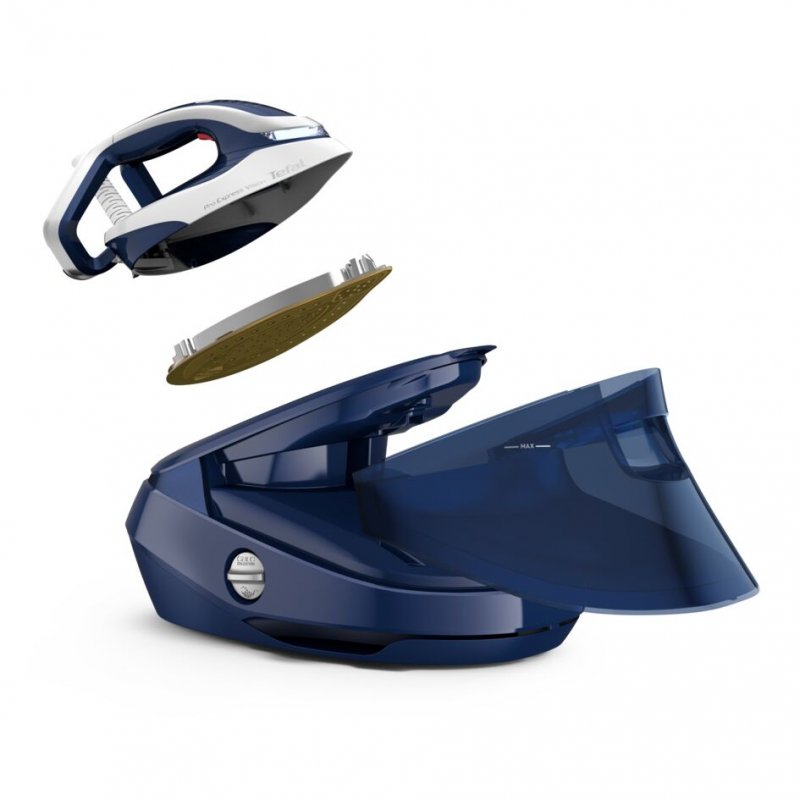 Tefal Pro Express Vision GV9812E0 steam ironing station 3000 W 1.1 L Durilium AirGlide Autoclean soleplate Blue, White