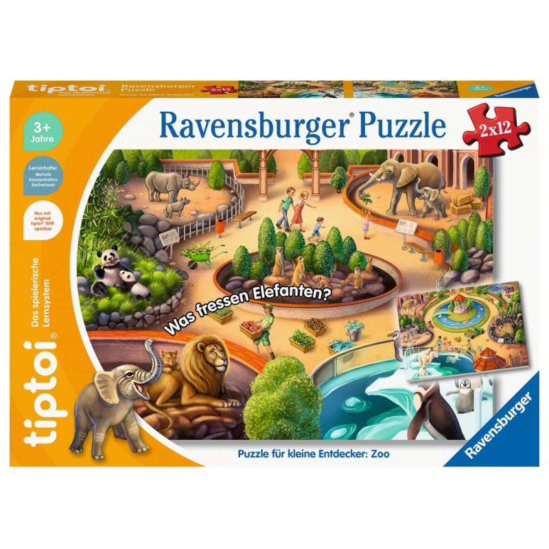 tiptoi 00138 Zoo 20 min Jeu de société Puzzle