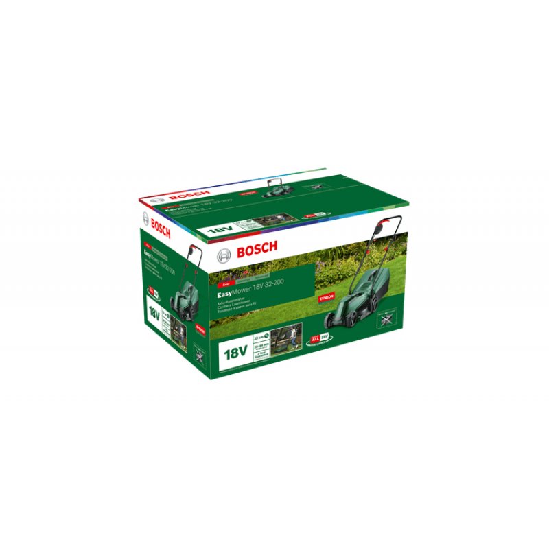 Bosch EasyMower 18V-32-200 tondeuse à gazon Tondeuse à gazon poussée Batterie