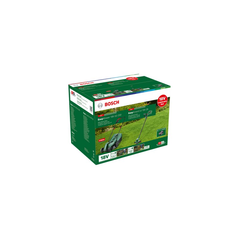 Bosch EasyMower 18V-32-200 lawn mower Push lawn mower Battery Black