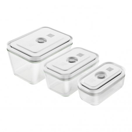 ZWILLING FRESH & SAVE Rectangulaire Boîte Gris, Transparent 3 pièce(s)