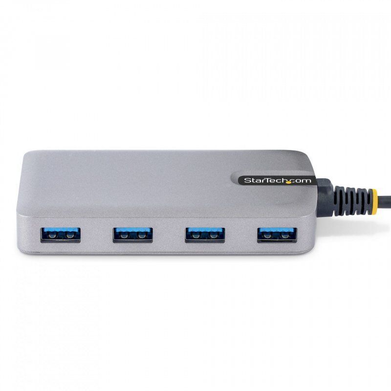 StarTech.com 4-Port USB-C Hub - 5Gbps - Bus Powered - USB C to 4x USB-A Hub w/ Optional Auxiliary Power Input - Portable