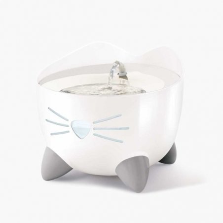 Catit Pixi gamelle et abreuvoir pour chiens et chats Acier inoxydable Blanc Chat Fontaine à eau automatique pour animau