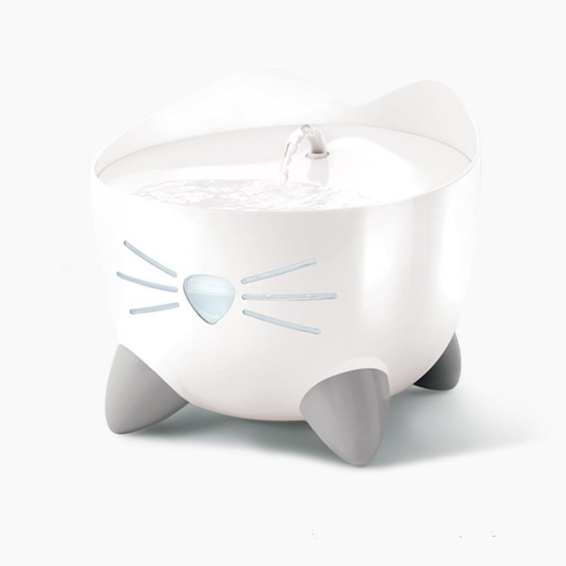 Catit 43715 gamelle et abreuvoir pour chiens et chats Plastique Blanc Chat Fontaine à eau automatique pour animaux de c