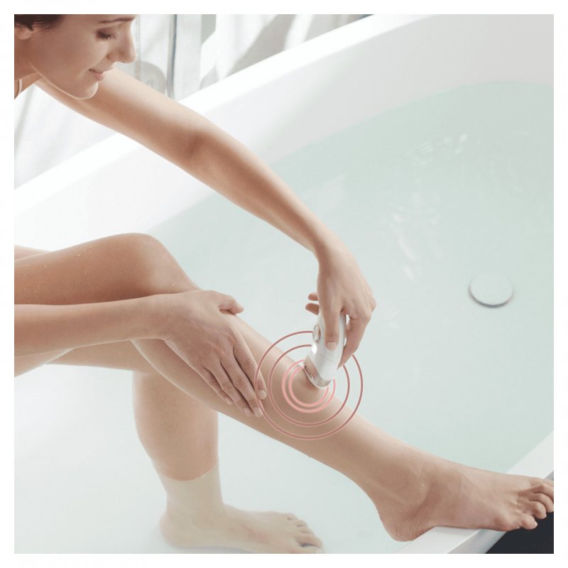 Braun Silk-épil 9 81646959 epilator 40 tweezers Rose gold, White