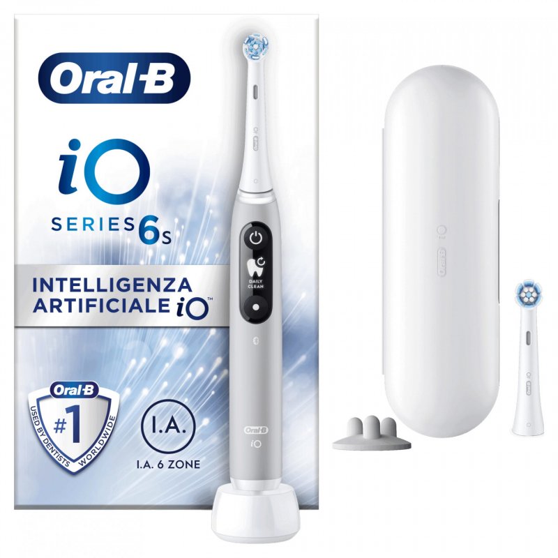 Oral-B iO 6S Adult Vibrating toothbrush Grey, White
