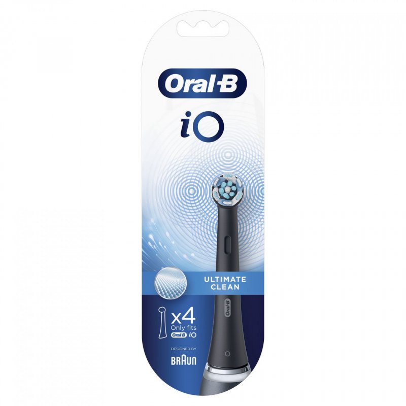 Oral-B iO Ultimate Clean 80335628 tête de brosses 4 pièce(s) Noir