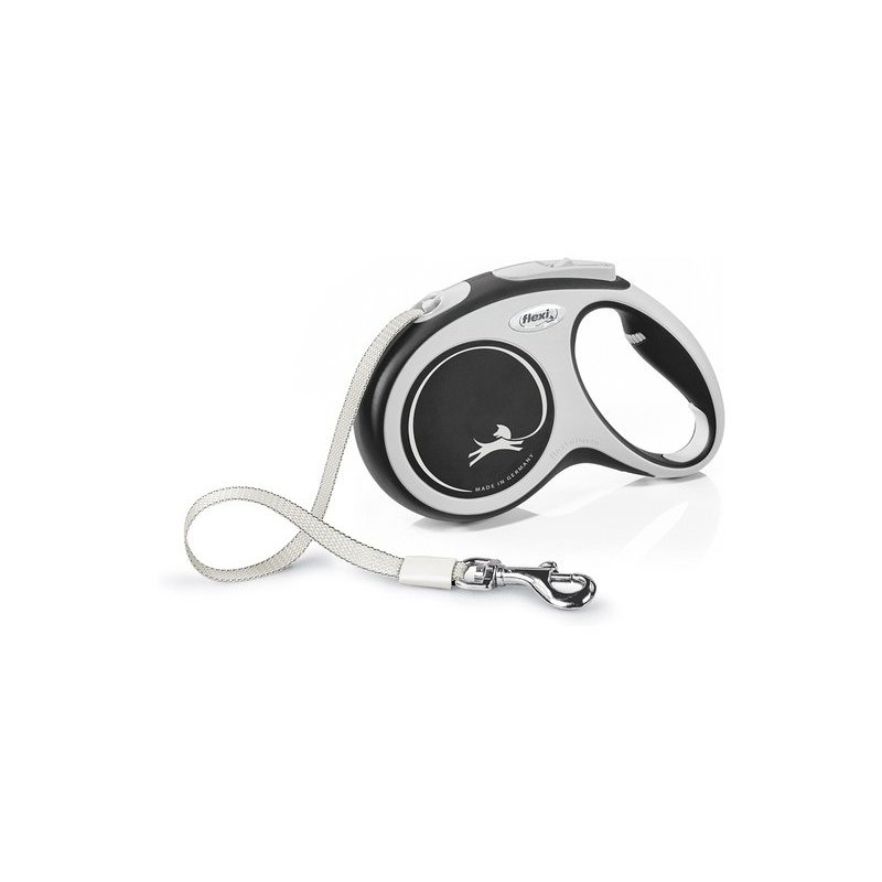 Flexi New COMFORT 8 m Black, Grey Dog Retractable lead