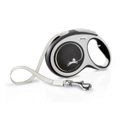 Flexi New Comfort L Tape 8 m Noir Chien Laisse avec enrouleur