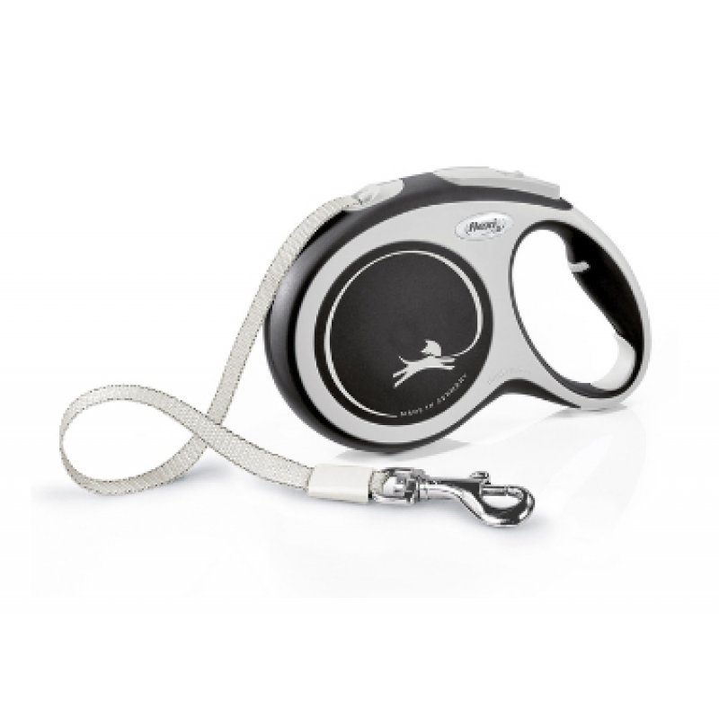 Flexi - New Comfort L 5M Tape Black Max 60Kg - (600.7827)