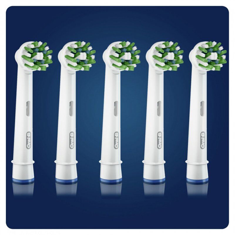 Oral-B CrossAction 80339342 toothbrush head 5 pc(s) Blue, White