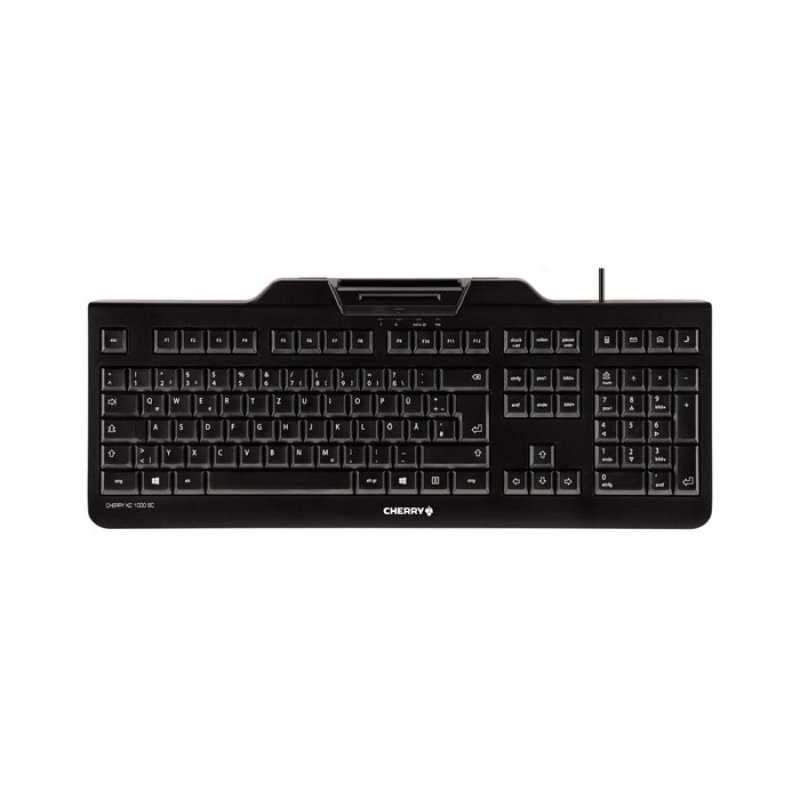 CHERRY KC 1000 SC keyboard USB QWERTZ Swiss Black