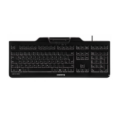 CHERRY KC 1000 SC keyboard USB AZERTY Belgian Black
