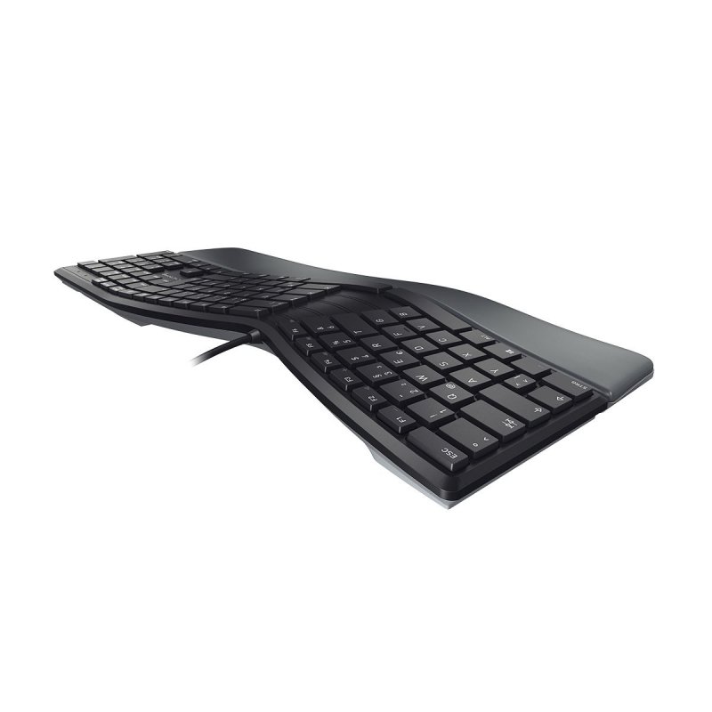CHERRY KC 4500 ERGO clavier USB QWERTY Anglais américain Noir