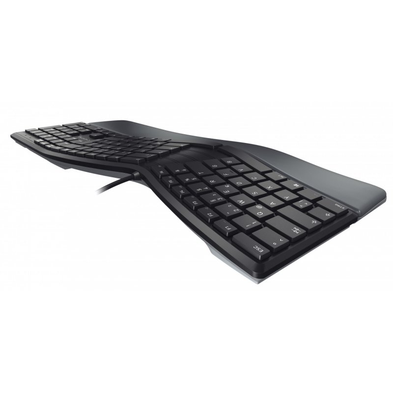 CHERRY KC 4500 ERGO clavier USB QWERTY Anglais britannique Noir