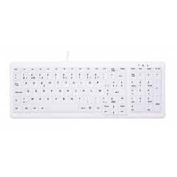 CHERRY AK-C7000 keyboard USB AZERTY Belgian White