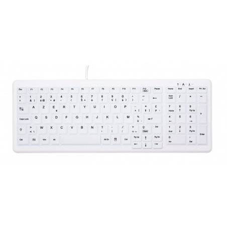 CHERRY AK-C7000 clavier USB AZERTY Belge Blanc