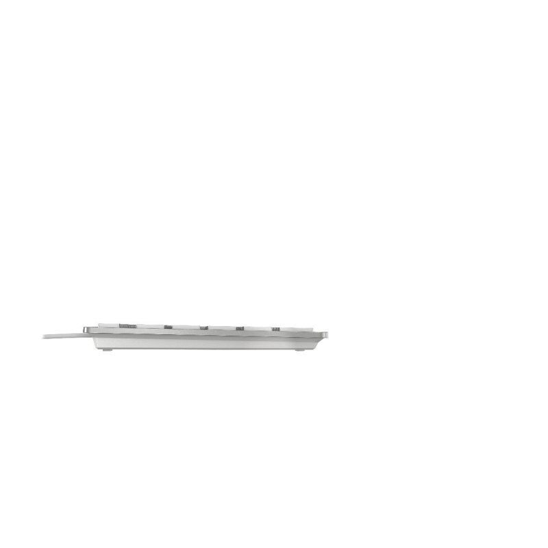 CHERRY KC 6000 Slim keyboard USB AZERTY Belgian Silver, White