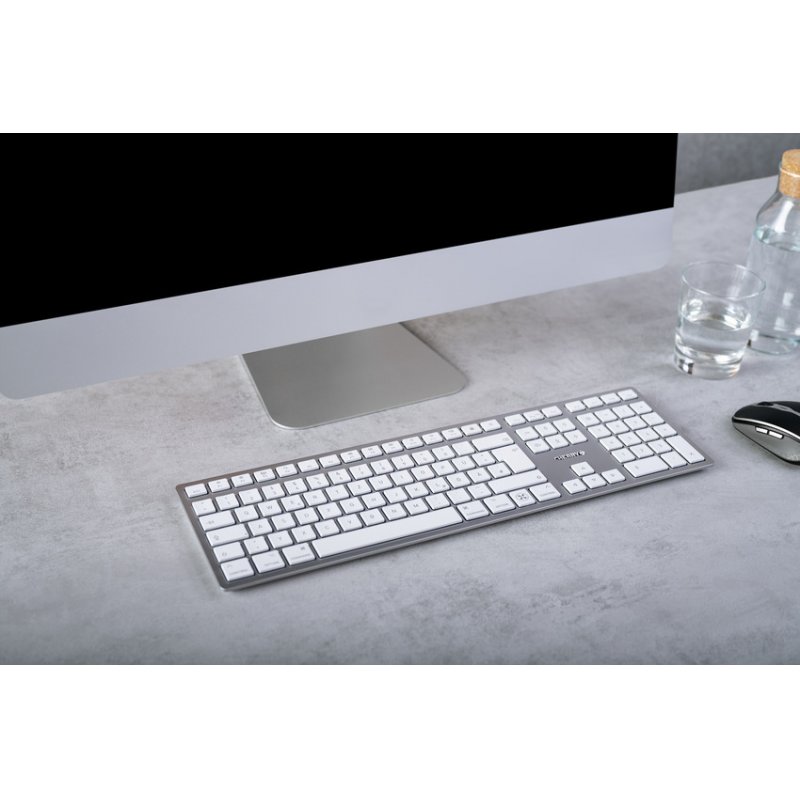 CHERRY KW 9100 SLIM FOR MAC clavier USB + Bluetooth QWERTZ Allemand Argent